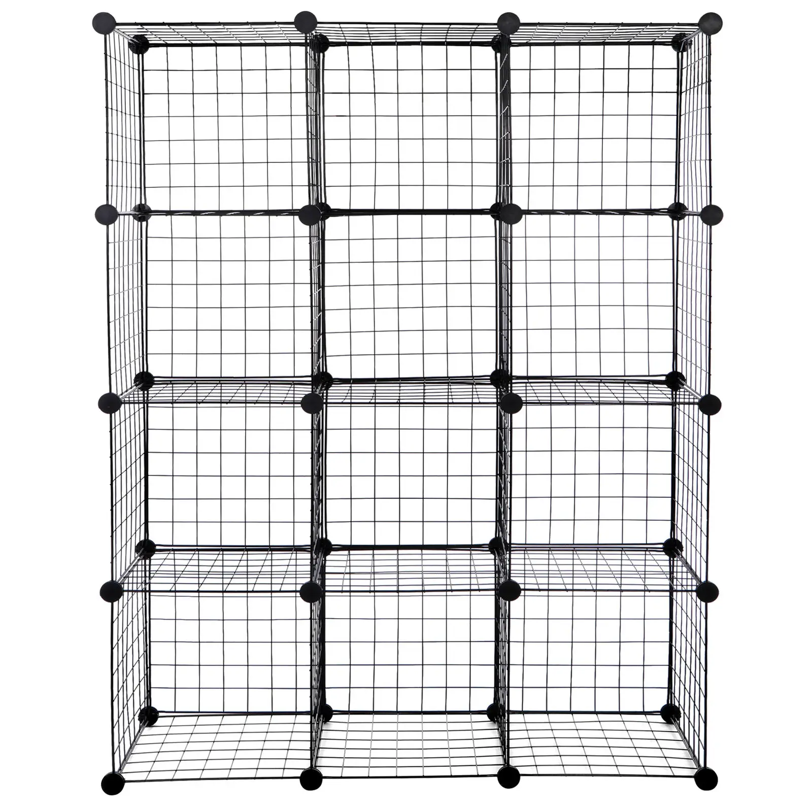 Imagem -02 - Wire Cube Organizador de Armazenamento Estante Modular Rack 12-cube Prateleiras