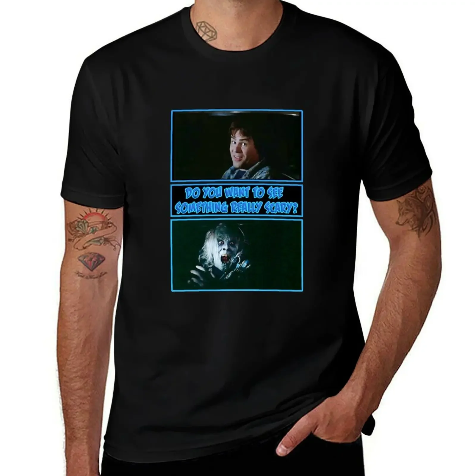 The Another Twilight Zone Movie Big eye Science Fiction Dan Aykroyd Hitchhiker T-Shirt topping mens fashion