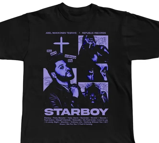 

Vintage The Weeknd T-Shirt, Hip-Hop Music Shirt, Starboy After Hours Album