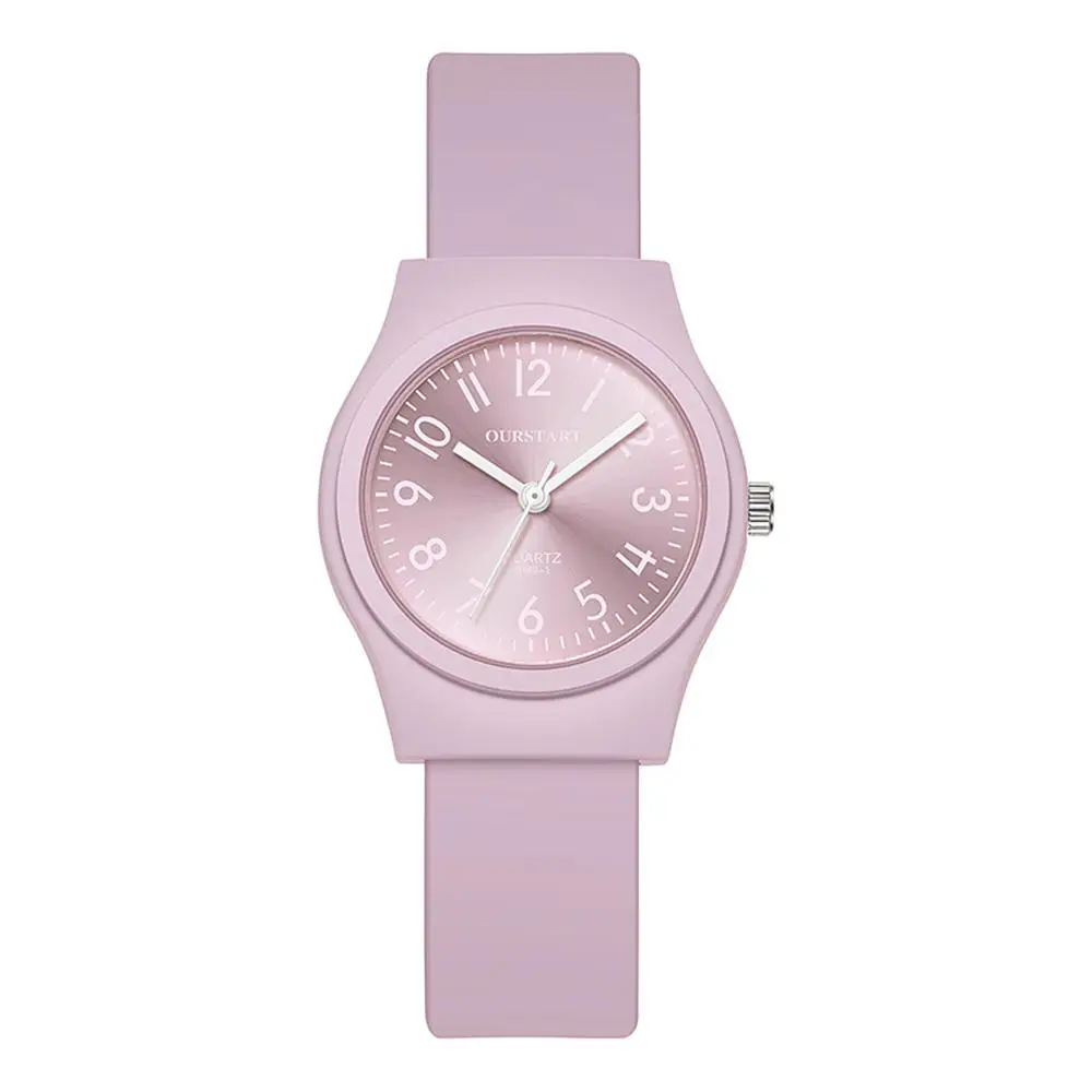 1pc orologi da polso Color caramella per donna orologio al quarzo moda cinturino in Silicone quadrante donna Wathes orologio Casual da donna Relogio A9J5