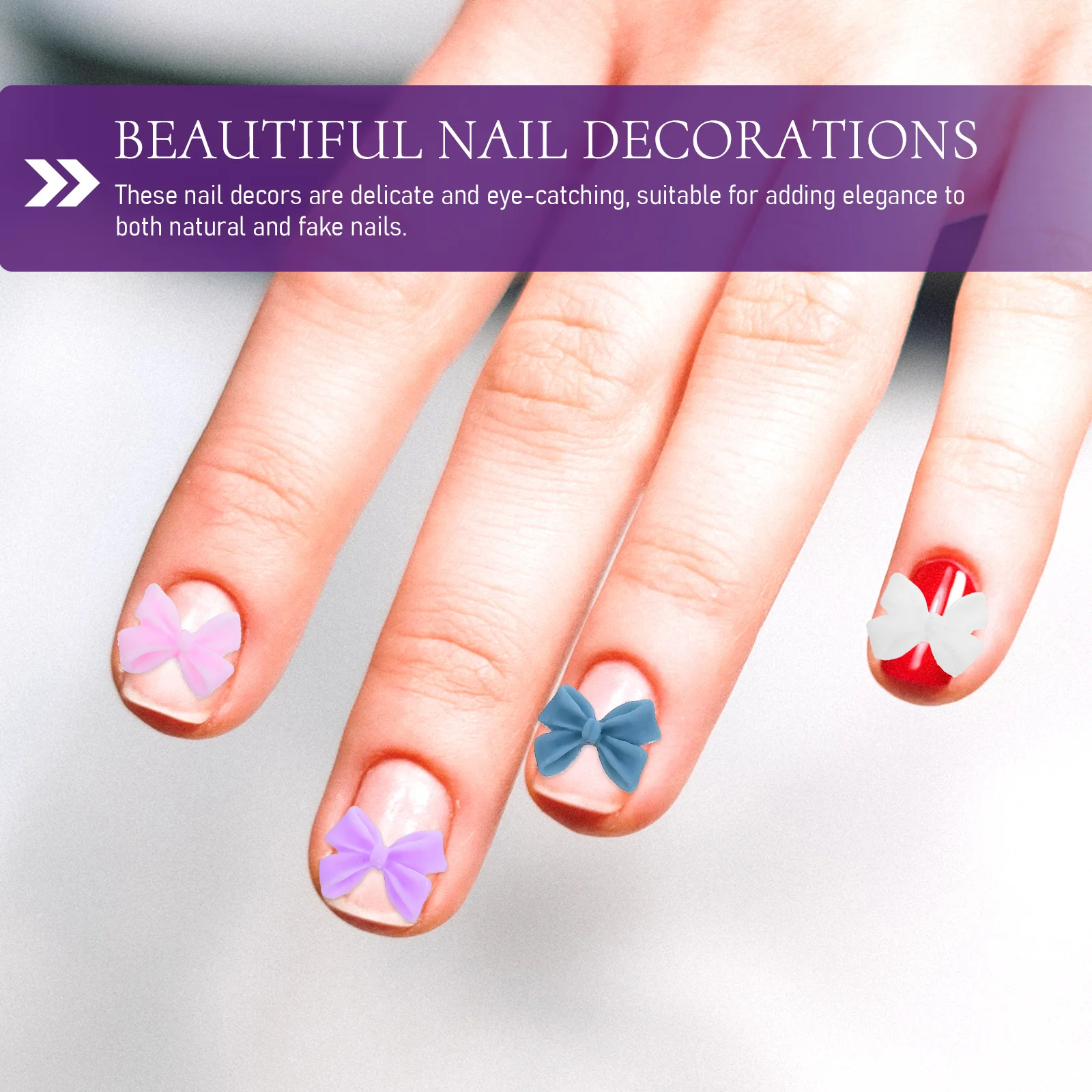 

30Pcs Nail Art Small Bow Charms Delicate Manicure Supplies for Prom Party Christmas Nail Charms Manicure Decorations