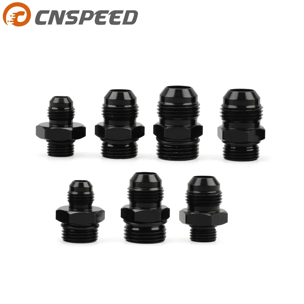 

To AN6 6AN AN8 8AN AN1010AN 6061-T6 Aluminum Flare Fiting Adapter Fitting Male Black ORB-6 ORB-10 ORB-10 O-ring Boss
