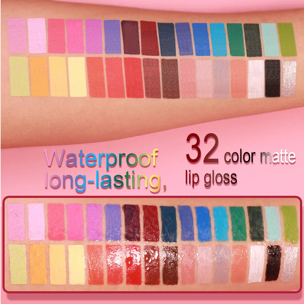 5개 세트 매트 라스팅 립 스테인 - 다용도 립 글로스 & 페이스 페인트 콤보, 오래 지속되는 성인 메이크업, 모든 피부 타입, 매트 효과