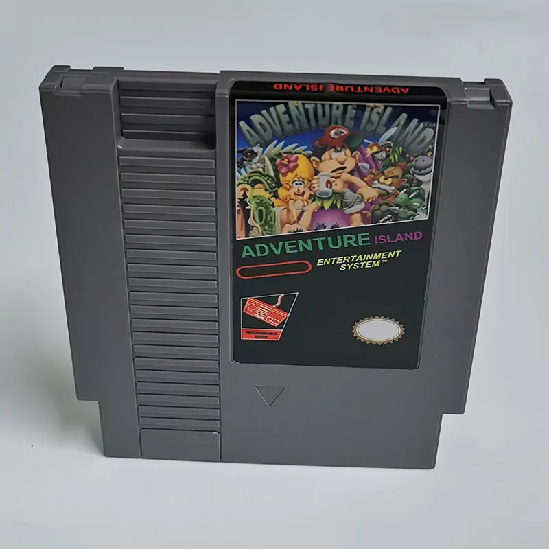 ADVENTURE ISLAND  Multi Game Cartridge for NES NTSC And PAL Version 8 Bit Video Game Console