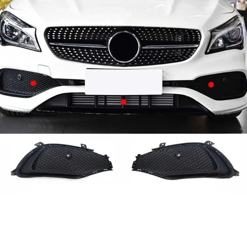 1 Pair Replacement Fog Light Cover Front Bumper Grille for CLA180 CLA200 CLA250 W117 Car Accessory 1178857500 1178857600 40GF