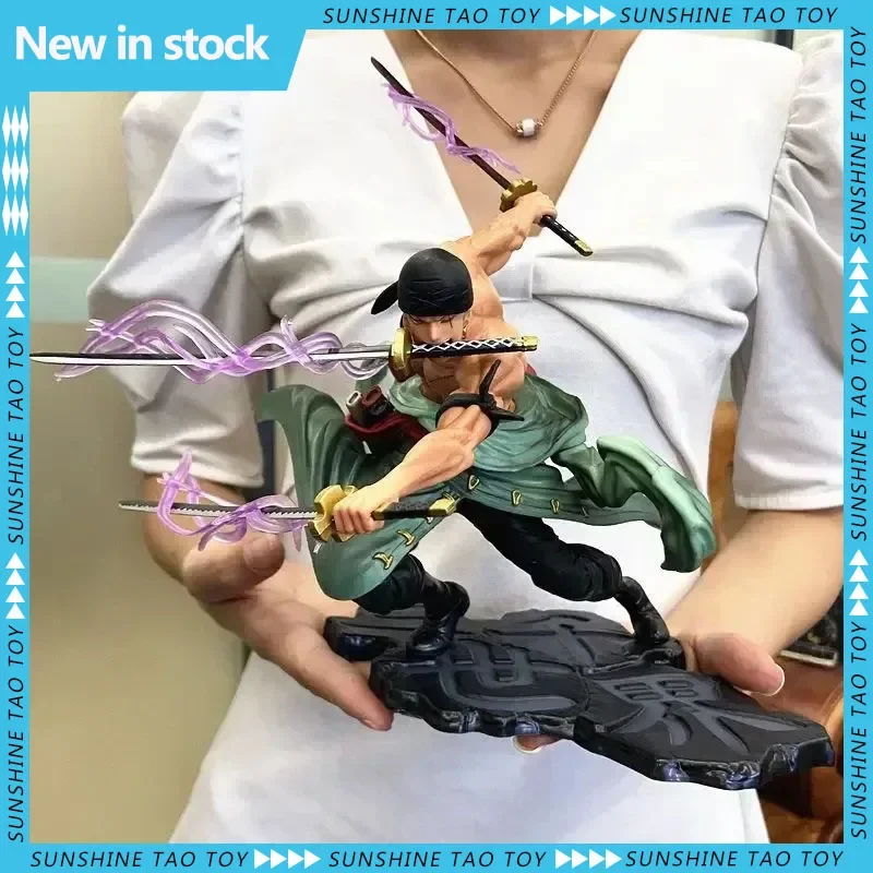 

One Piece Three Thousand World Zoro Anime Figures Pop Three-Knife Flow Anime Model Birthday Present Ornaments Collectible Toys