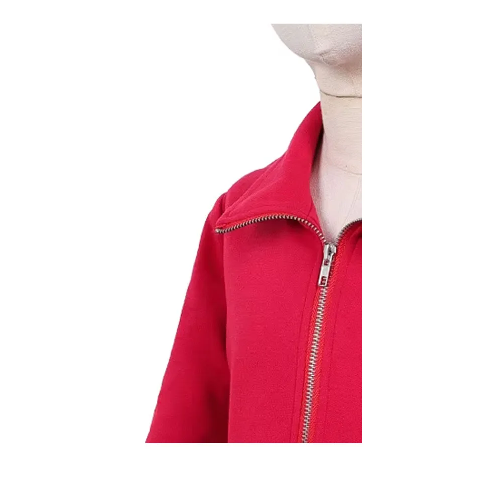 

Holly Wheeler Cosplay Red Coat Costume Cartoon ST Roleplay Top Jacket Halloween Carnival Fancy Party Disguise Clothing Suit