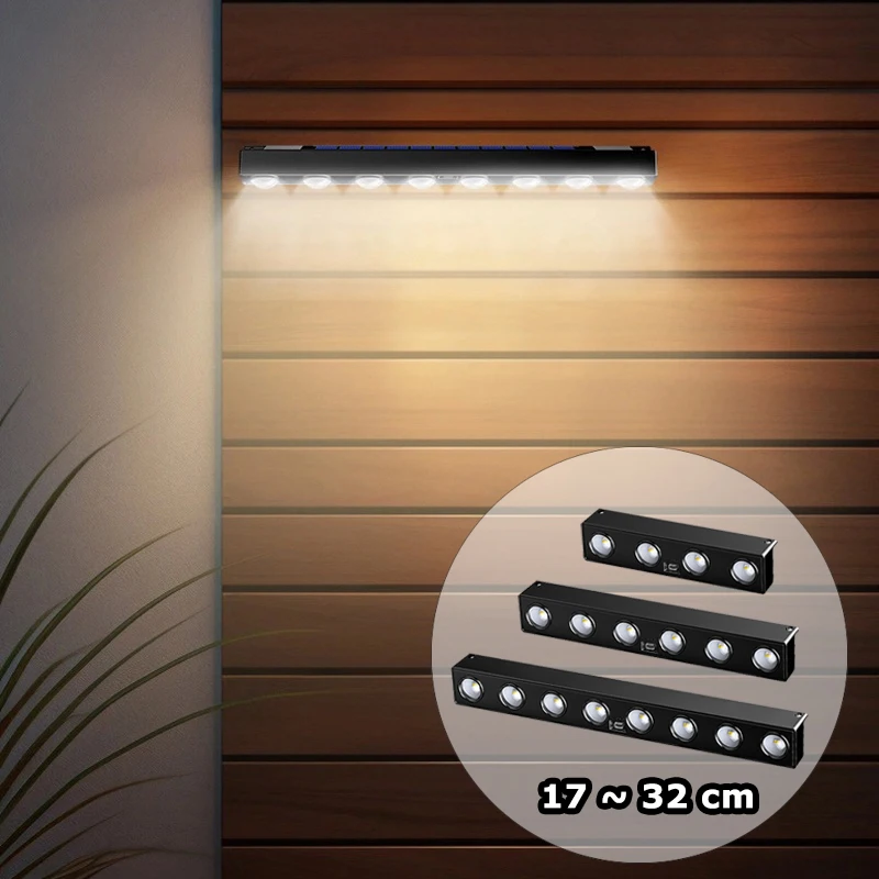 

4/6/8 LED Solar Wall Lights Outdoor Waterproof Sunlight Solar Lamps for Garden Balcony Backyard Terrace Fence Home Decoration