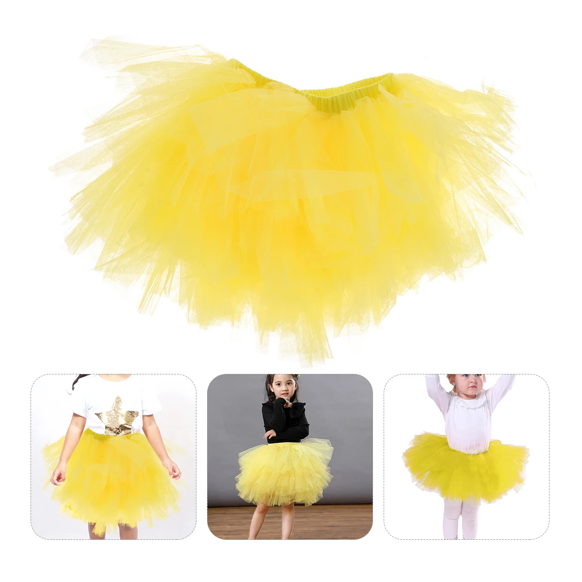 

Children Gauze Tutu Skirt Gray Elastic Waist Kids Dresses Ballet Costumes Halloween Christmas Stage Performance Tulle