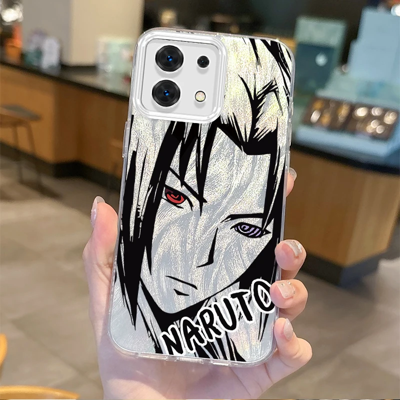 New N-Narutos Uchiha Sasuke Anime Phone Case For Redmi Note13 12 11 10 9 ProPlus 14C 13C 12C 10C 9C A3 A2 A1 Hard Gradient Cover