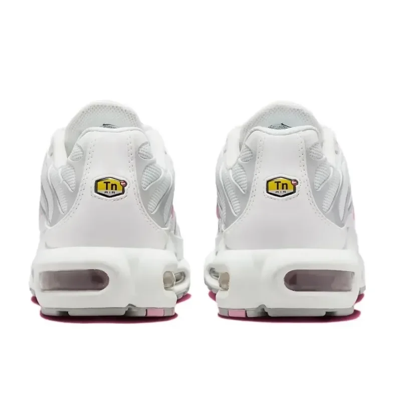 حذاء Nike Air Max Plus Summit باللون الأبيض والوردي الارتفاع المبطن بالهواء، حذاء رياضي أصلي للرجال/النساء HF0107-100