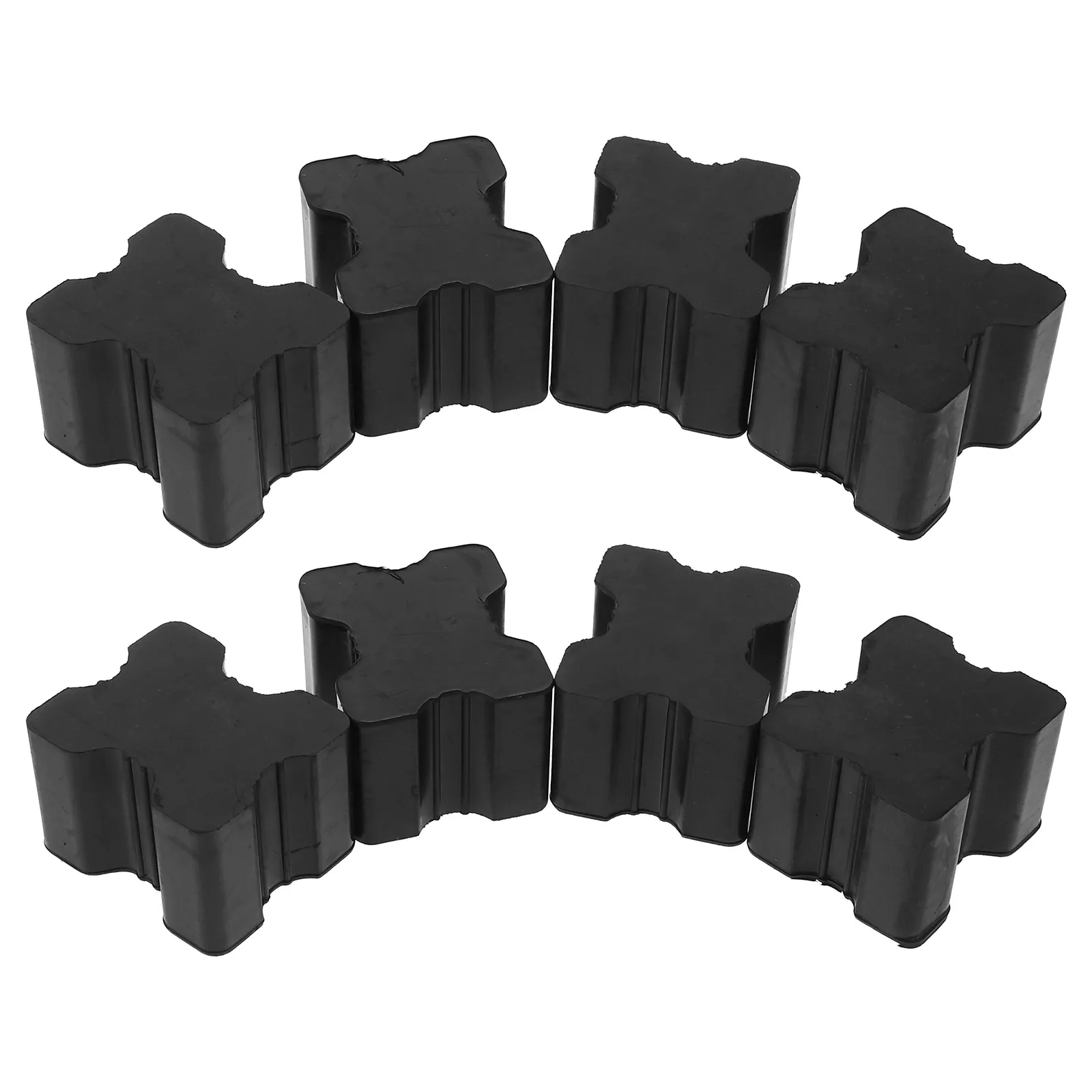 

8pcs Black Coil Spring Booster 1-1.5Inch Heavy Duty Rubber Lift Blocks Shock Absorption Car Truck Accessories Universal Front