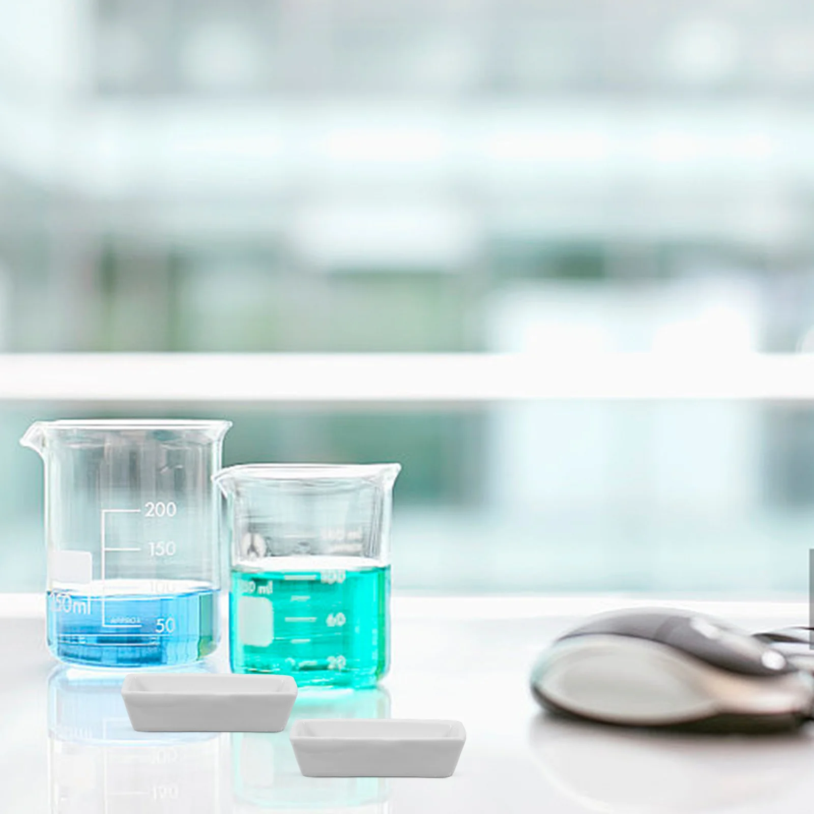 10Pcs Ceramic Crucible Dish High Heat Resistant Laboratory Burning Holder Large Capacity Ash Dish Ceramic Burning Holder