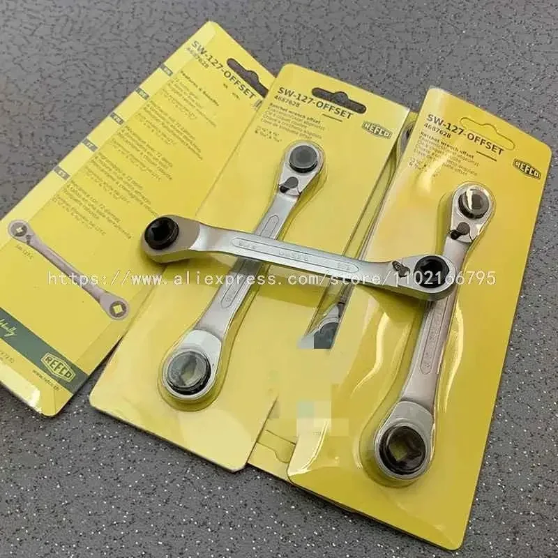 OvO Store REFCO Ratchet Wrench, Compressor Valve Wrench SW-127-C SW-127-OFFSET