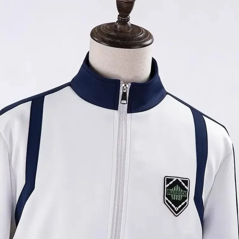 Disfraz de Cosplay de Blue Lock Reo Nagi Bachira Isagi Chigiri, ropa deportiva con cremallera, chándal, sudadera, chaqueta con capucha, ropa de Carnaval