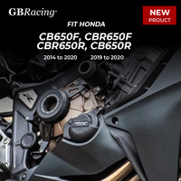 GBRacing For HONDA CB650F, CBR650F & CBR650R 2014-2020 & CB650R 2019-2020 Engine Cover SET Pulse Cover Clutch Alternator Cover