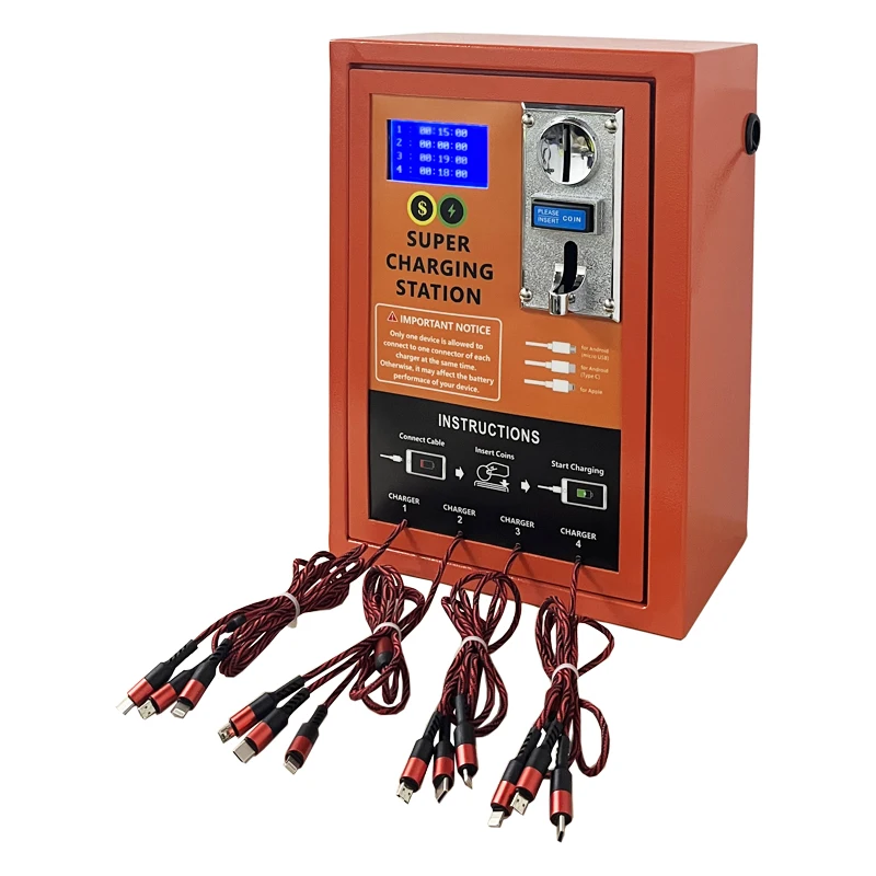 3 in 1 Cable Coin Mobile Charging Automatic Charger