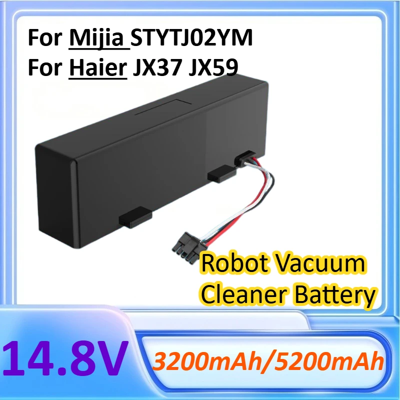 

14.8V 3200mah 5200mah STYTJ02YM for Xiaomi Mijia LDS / Mi Robot Vacuum-Mop P / 2S / Haier JX37 Robot Vacuum Cleaner Accessories