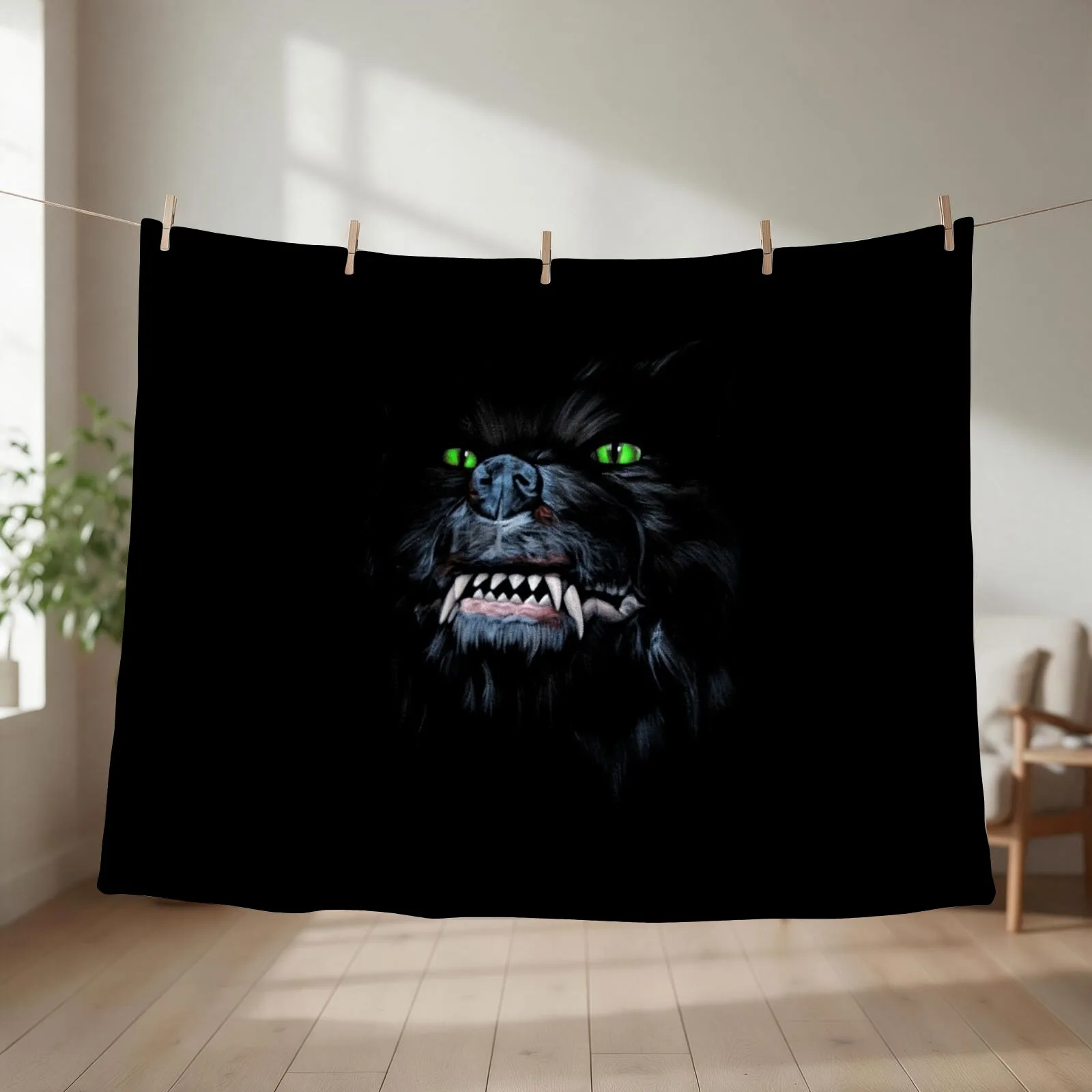 Copy of Gmork Come Any Closer And I'll Rip You To Shreds Throw Blanket couch cozy soft plush fuzzy picnic outdoor blanket