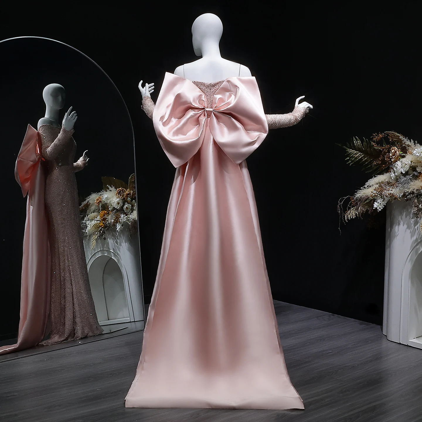 Sharon Said Elegant Light Pink Mermaid Dubai Evening Dresses with Detachable Bow Train Women Wedding Party Gown SF428 Customized - AliExpress 320 Sharon Said Elegant Light Pink Mermaid Dubai Evening Dresses with Detachable Bow Train Women Wedding Party Gown SF428 Customized - AliExpress 320