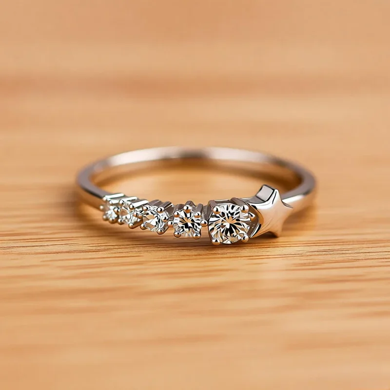 2026 New Attending A Banquet with High-end Meteor Rings and Zircon Multifunctional Commuting Souvenirs, Gifts, and Accessories