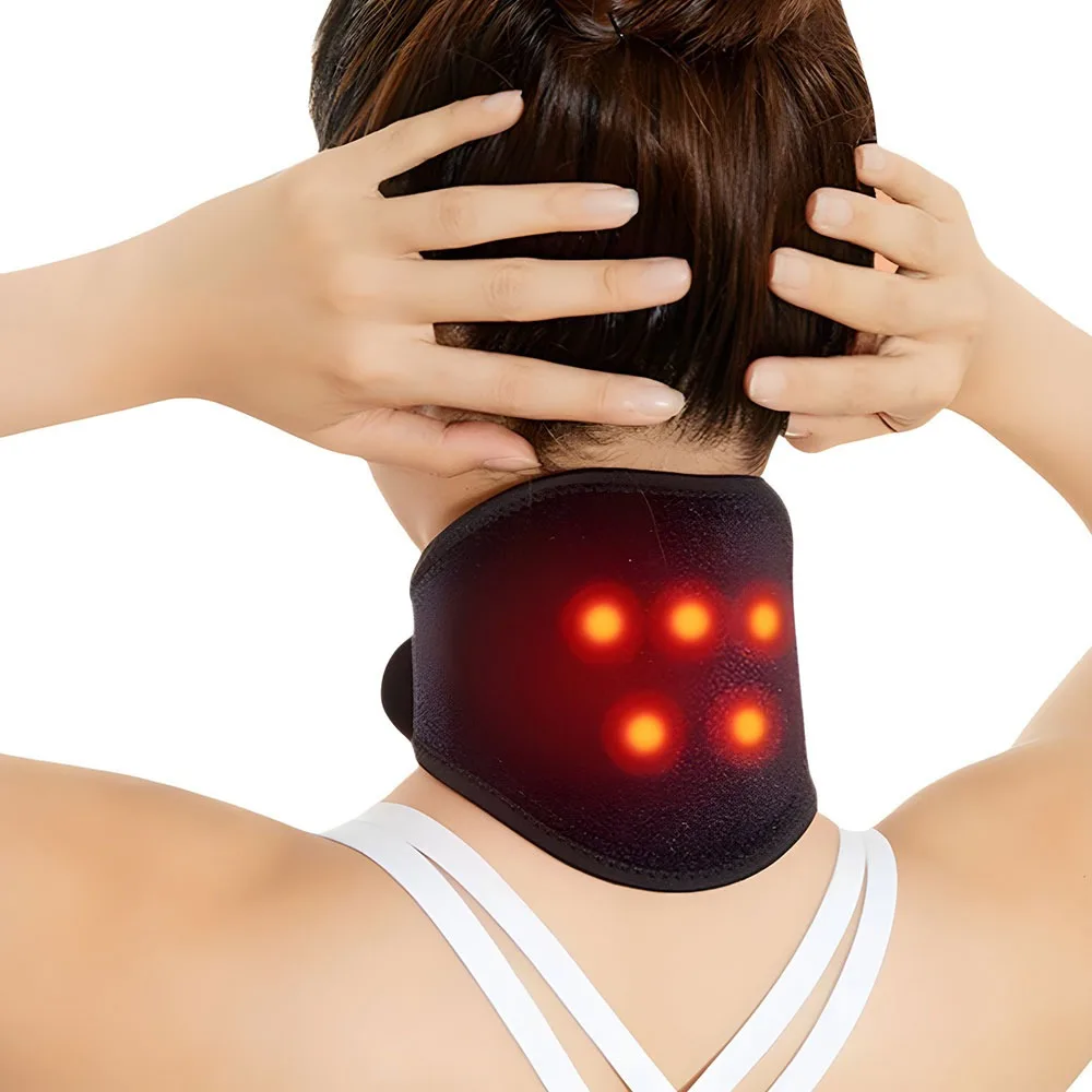 التورمالين الرقبة هدفين الأيونات السالبة المغناطيسي الذاتي الاحترار الأشعة تحت الحمراء البعيدة طوق عنق الرحم للرجال النساء الاستخدام اليومي لتخفيف آلام الرقبة #3