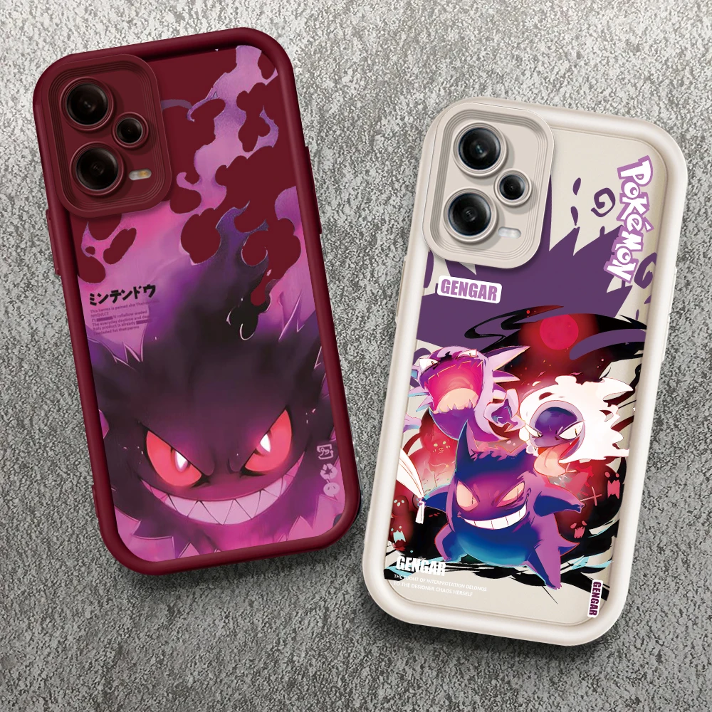 

Cartoon P-Pokemones G-Gengars Eye Ladder For Xiaomi Redmi Note 13 12 12C 11 11S 10 10C 10A 9C 9A Pro 5G Cover Phone Case