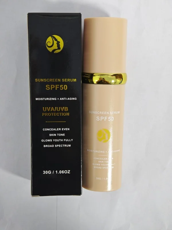 كريم أساس سائل بتغطية كاملة SPF50 4 في 1 للتحكم في زيت المكياج، مكياج خافي عيوب الوجه مقاوم للماء يدوم طويلاً #5