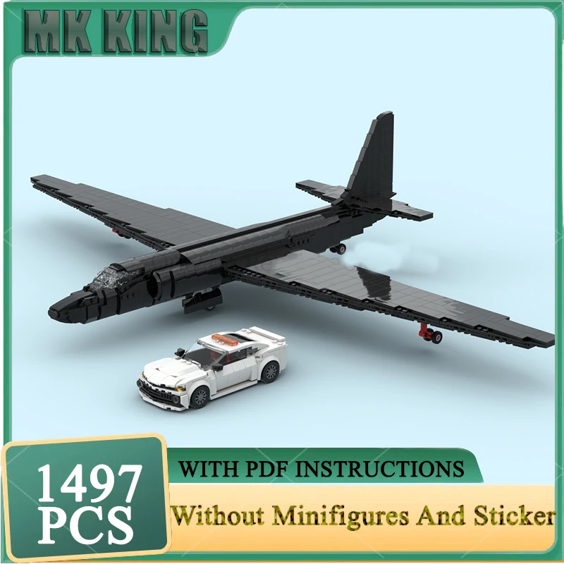 

Военный истребитель Moc, строительные блоки U-2A Dragon Lady + Chase, модель автомобиля, технология, сборка кирпичей, праздничная игрушка, подарок