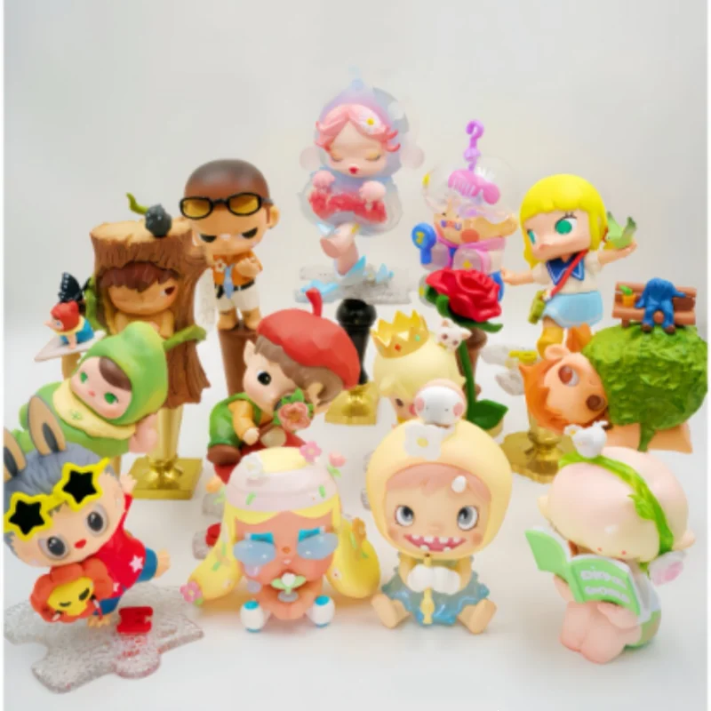 

POP MART Hand In Hand Series Blind Box Mystery Box Toys Kawaii Ornaments Figurines Home Decor Desktop Model Dolls Gift