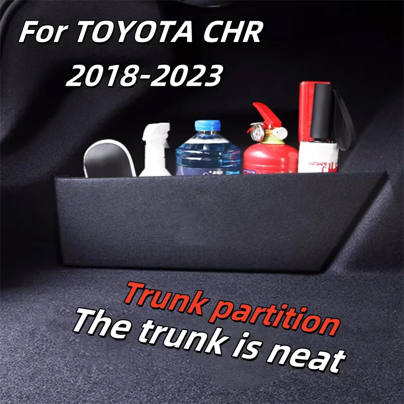 For TOYOTA CHR CH-R 2018-2023 Interior Accessories Trunk Partition Velcro Partition Board Storage Box
