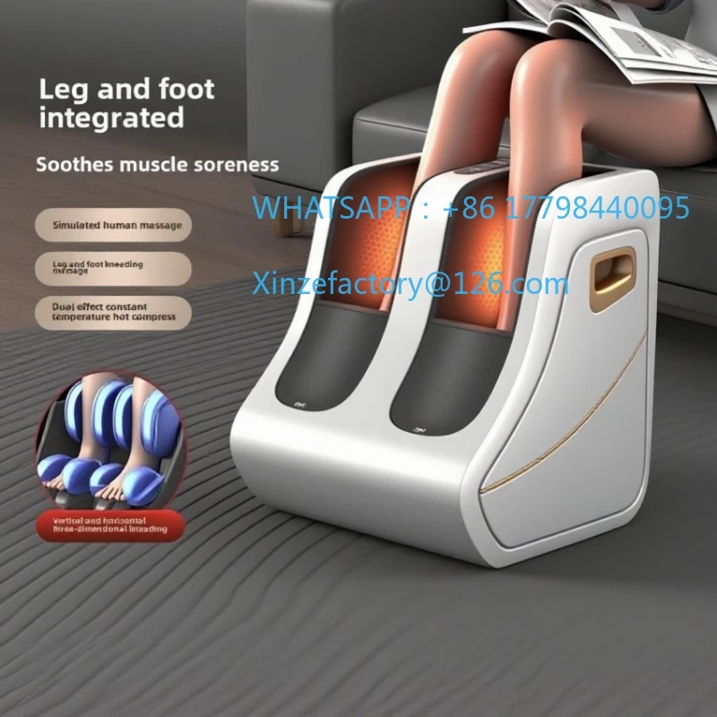 

Customizable Foot & Calf Massager Heat Plantar Relief Circulation Shiatsu Deep Kneading Compression Adjustable for Women and Men