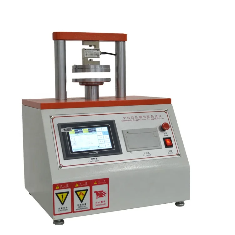 Automatic compression tester, RCT ECT paper crushing tester, annular compression edge crushing tester for paper tube cardboard