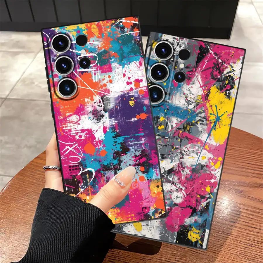 Funda Phone Cover Case for Samsung Galaxy S26 Ultra S20 Ultra S10 S9 Note 20 8 9 10 S23 S25 Plus S24 S21 FE Urban Graffiti Art