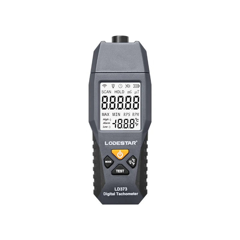 Tacômetro Digital Portátil a Laser LODESTAR LD373, Tacômetro Sem Contato com Faixa de RPM de 100-30000RPM, Tacômetro e Odômetro