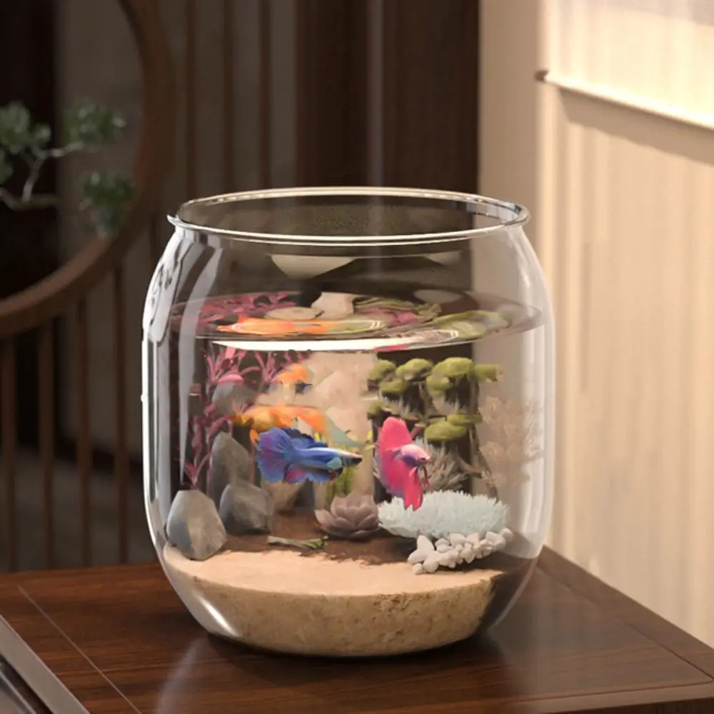 

Plastic Ecological Tank Ultra Clear Creative Landscape Fish Tank Multifunctional Durable Fish Bowl Living Room
