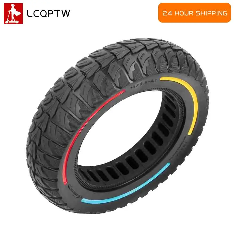 

10 Inch 10x2.5-6.1 Solid Anti-puncture Tire for Kugoo M4/ M4 Pro Electric Scooter Puncture Proof Tubeless Tyre Off-Road Tires