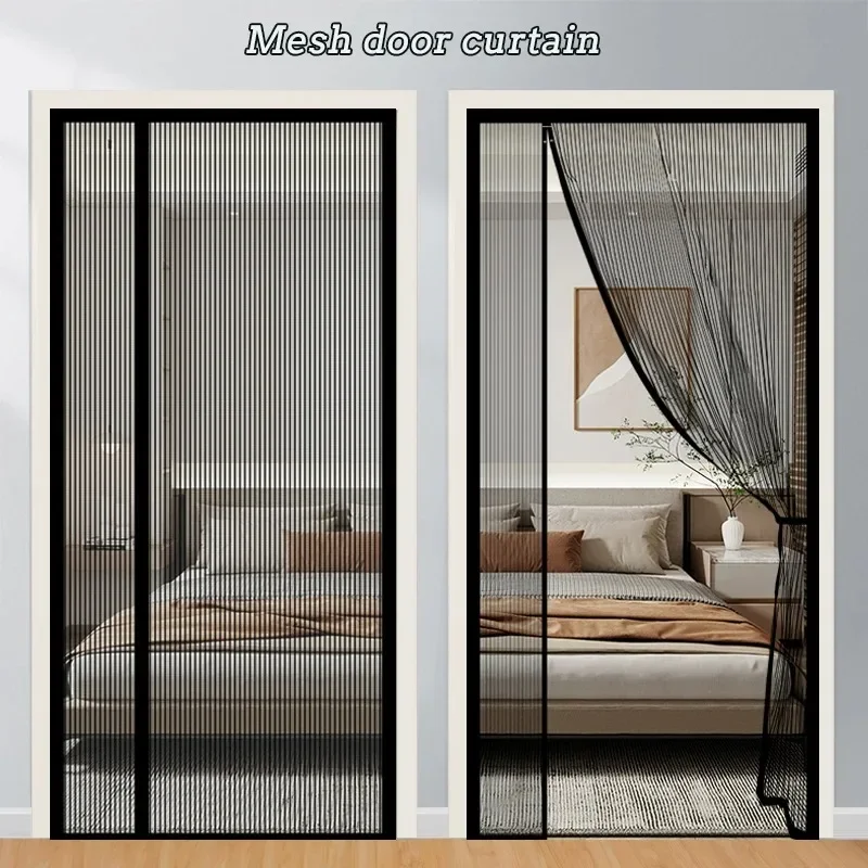 Window Curtains 80/90/100 Cms Magnetic Mosquito Net Door Automatic Closing Curtain Shades Screen Home Textile Garden