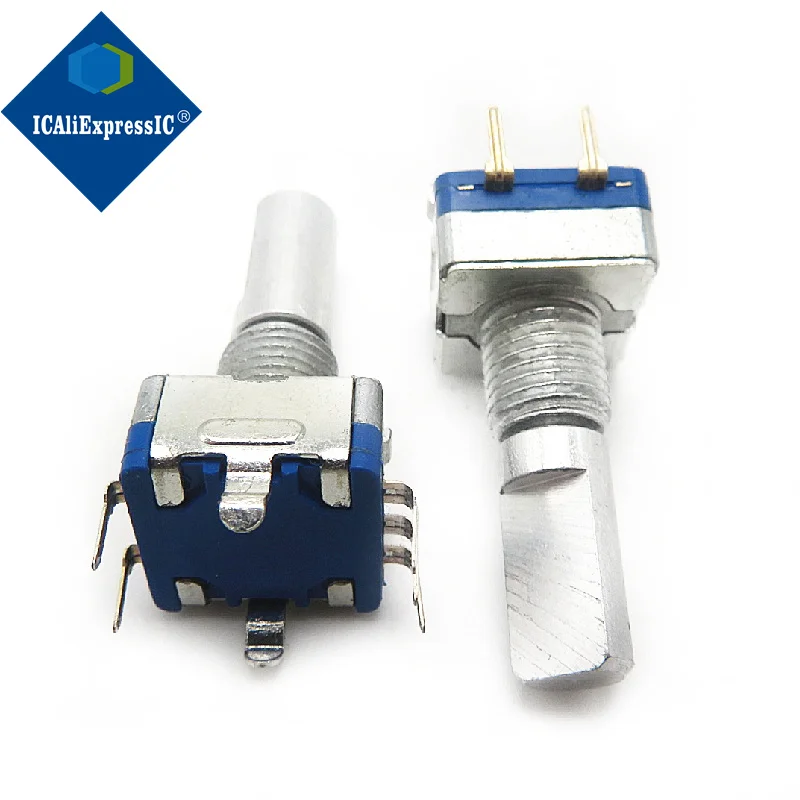 5 ชิ้น EC11 ROTARY Encoder/การเข้ารหัส/ดิจิตอล Potentiometer 5 ฟุตพร้อมสวิตช์ 20 มม.ครึ่งเพลา