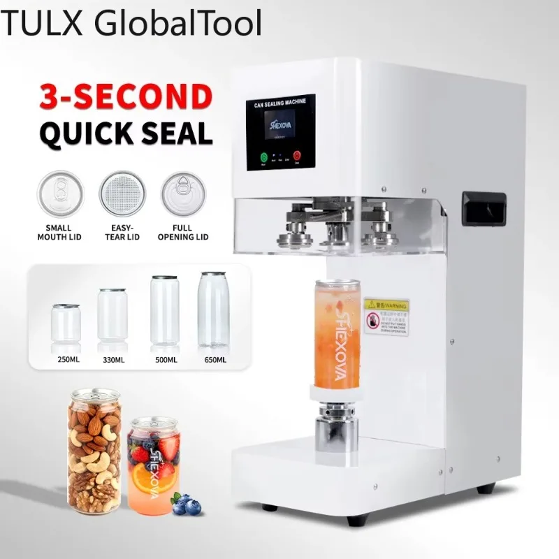 

Автоматическая машина для запечатывания банок TULX (без вращения), 110В/220В, из нержавеющей стали, для пивных и соковых банок