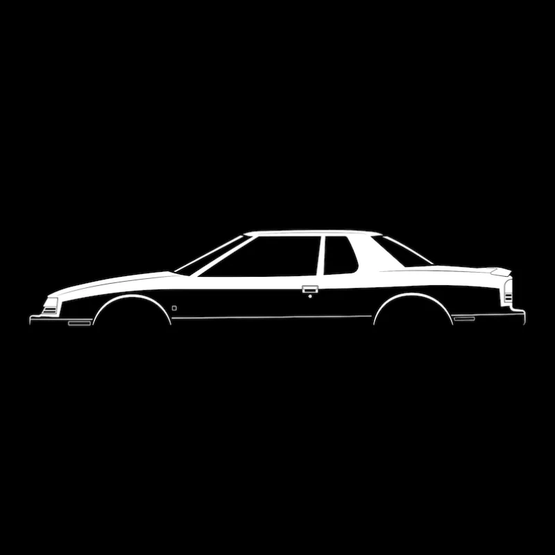 Oldsmobile Toronado (1990) Silhouette 2024 Men T Shirt Casual Racing Car fans Logo Enthusiast T-shirt Graphic Summer Short Sleev