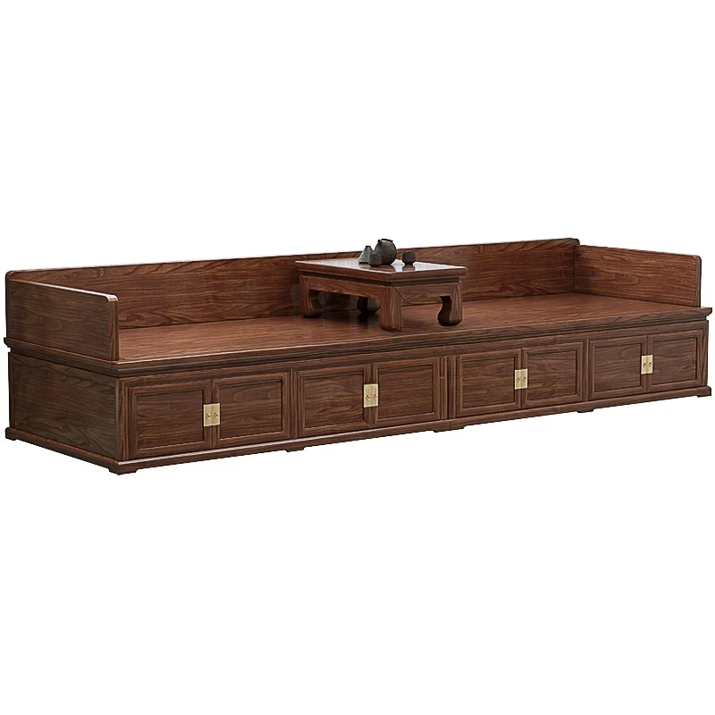 APA rhat bed new Chinese-style solid wood living room home homestay dual-purpose sofa bed chaise longue box type