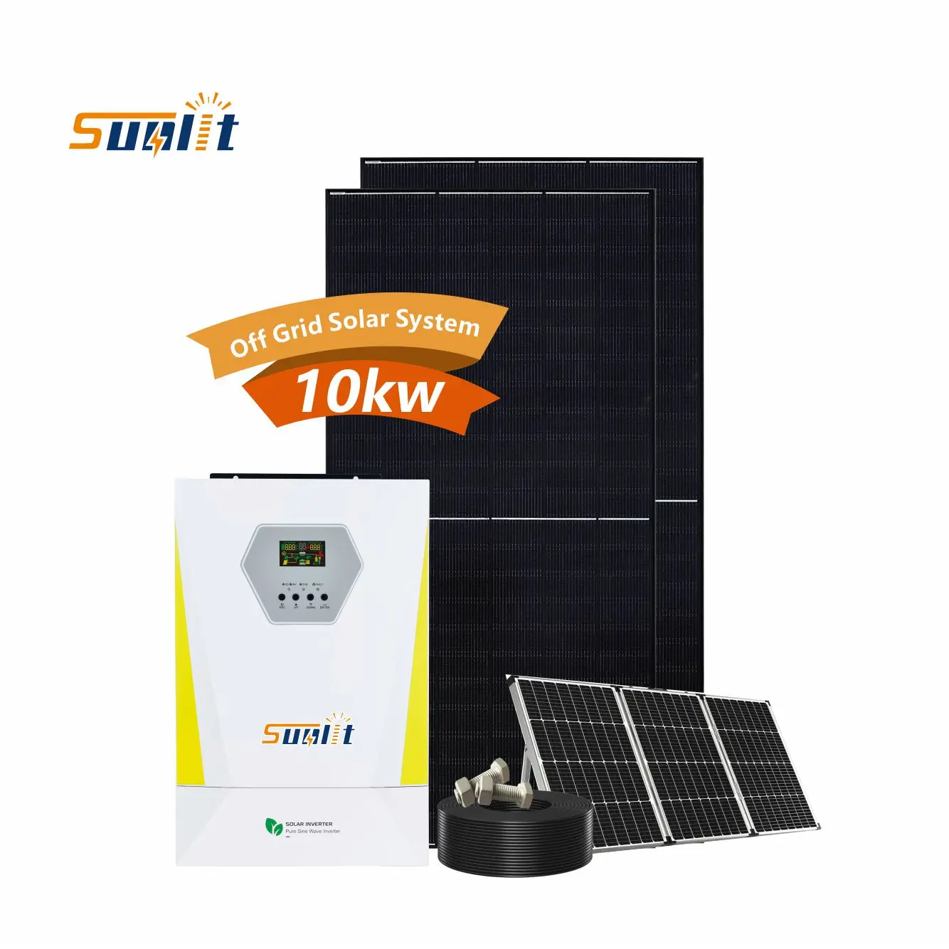 Solar Energy System Off Grid Hybrid Solar Panel System 10kw Solar Kit for Home Power