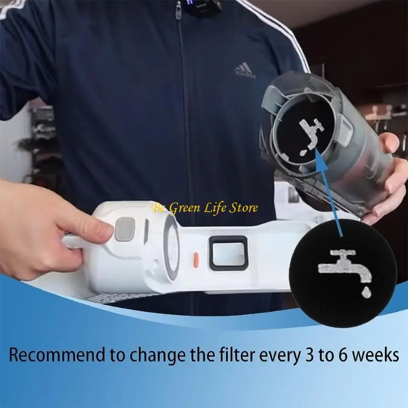 M7DF 6Pack Sponge Filters สำหรับสีดำ+Decker BHFEA420J BHFEA520J Cordless Vacuum