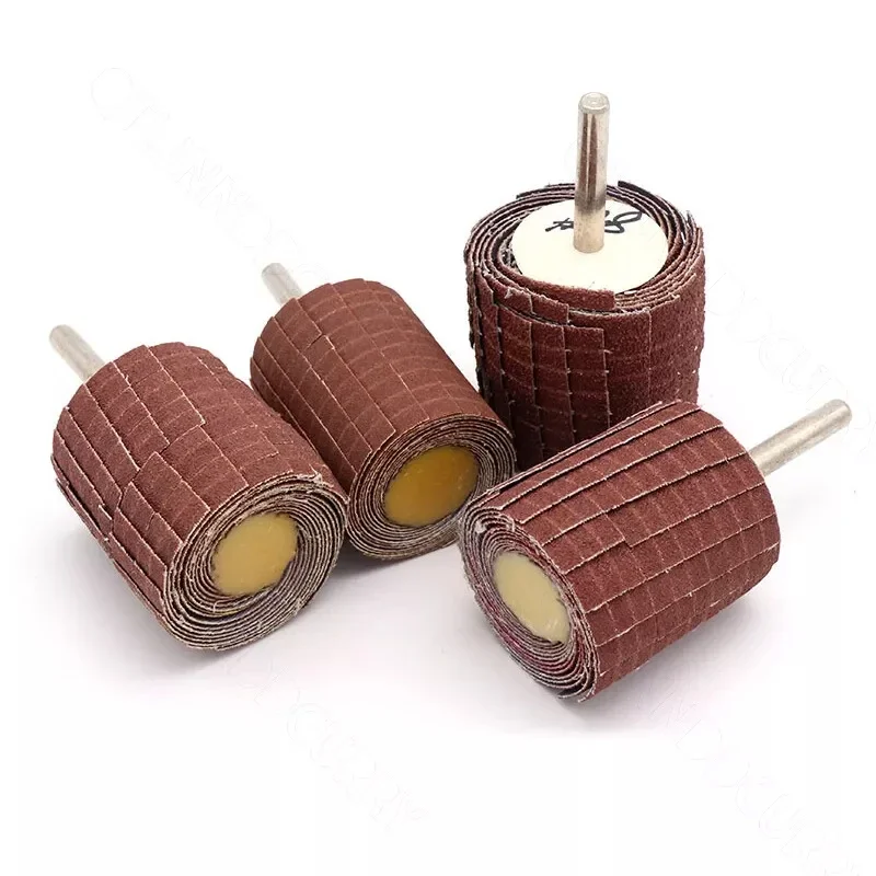 1PCS Emery Cloth Flap Wheel Disc Sanding Abrasive 1/4'' Shank For Drill Grit 80# 120# 150# 320# 400#