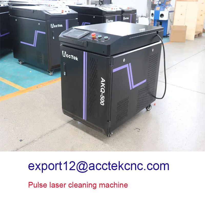 500W/1000W Pulse Laser Cleaning Machine Industrial Oxide Laser Cleaner Graffiti Removal New Condition Stone Aluminum Handheld