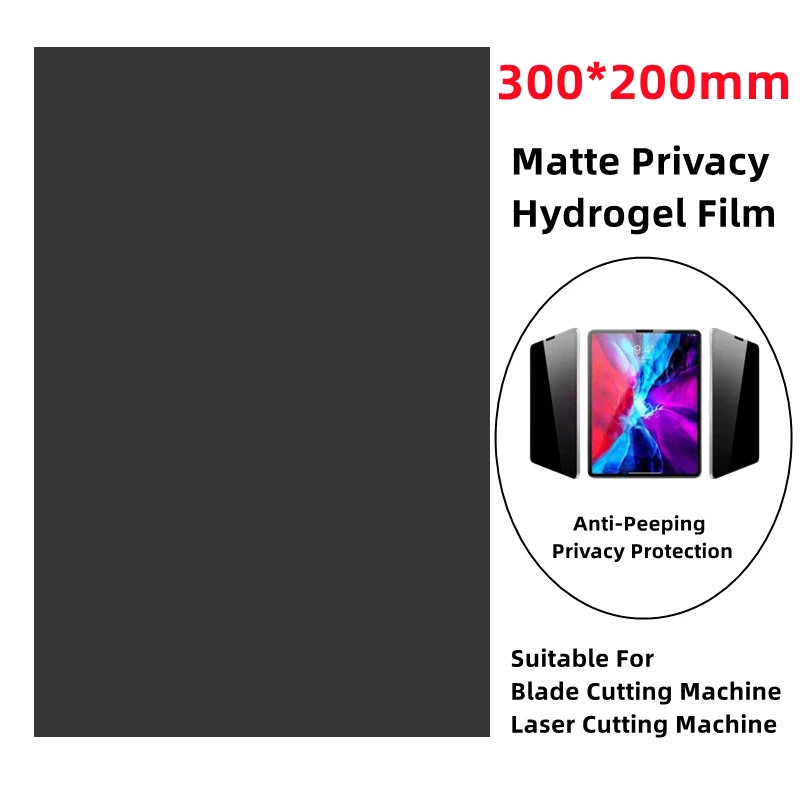 

10pcs A4 Matte Privacy Hydrogel Film For iPad Tablet Screen Protector Scratch Proof HD Matte 300x200mm Film for Cutting Machine