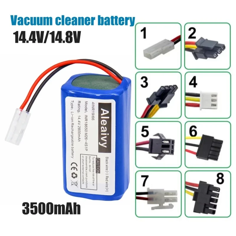 

3500mAh Vacuum Cleaner Battery 14.8V/14.4V 4S1P for Chuwi/Polaris/Kitfort/DIBEA/Ecovacs/iBoto iLife/Genio/Liectroux/Xiaomi