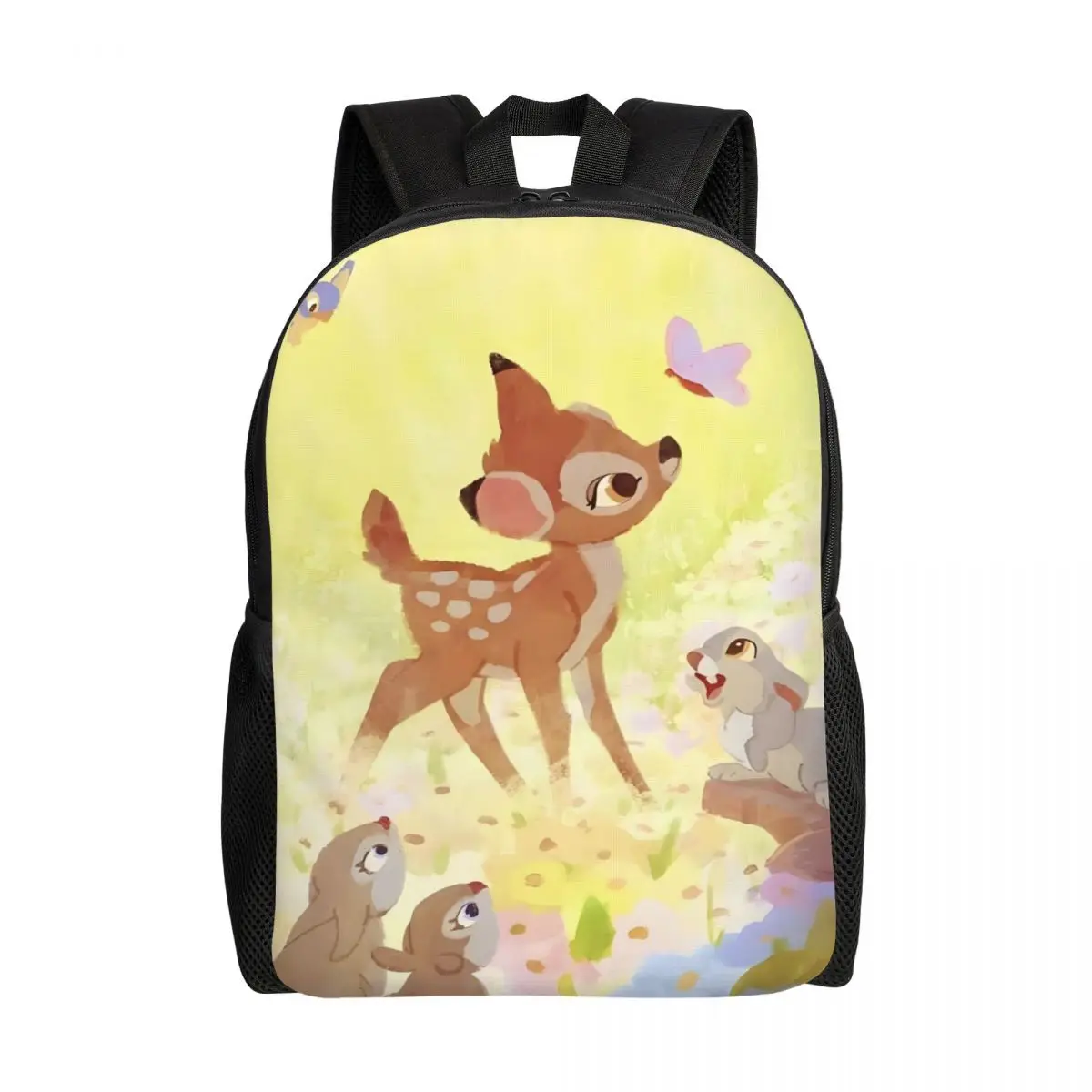 

Рюкзаки Bambi на заказ для мужчин и женщин, водонепроницаемые школьные рюкзаки для колледжа, классическая сумка с принтом животных, сумка для книг