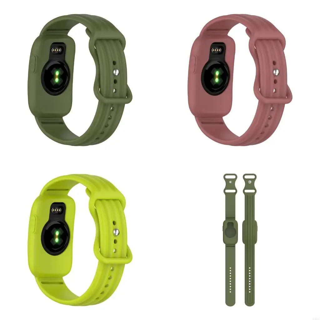 Replacement Wristband for CIRQA Activity Monitor Wear, Flexible Silicone Band with Integrated Full-Coverage Device 896C